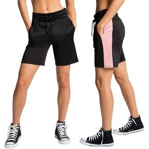 Juicy COUTURE Basketball Shorts Athletic Gym Jogging Fitness Fleece Pockets